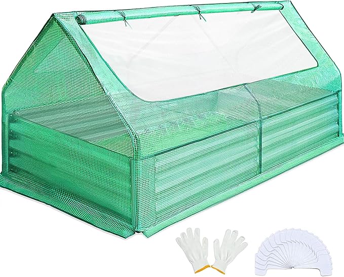 Quictent 6x3x1ft Galvanized Raised Garden Bed by QUICTENT