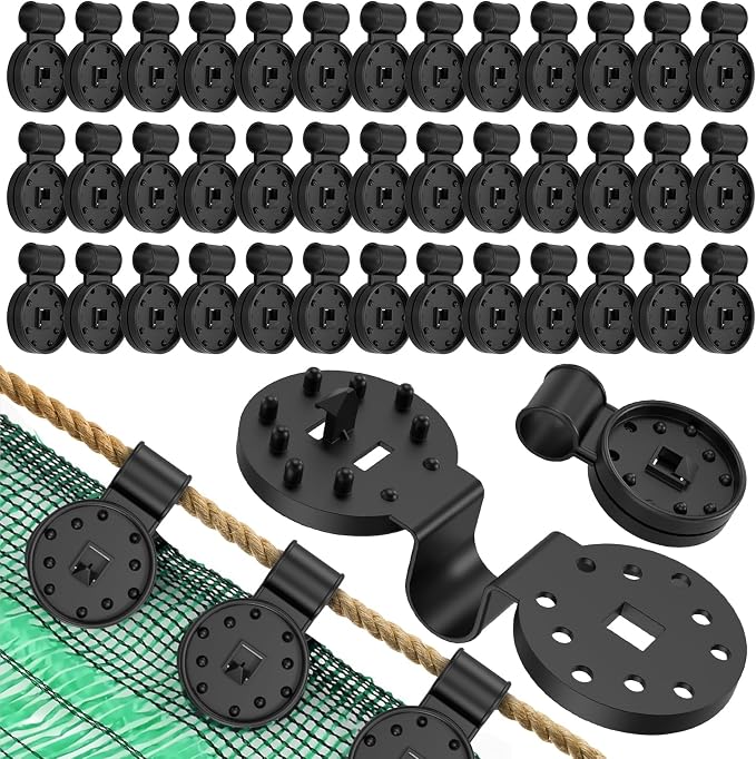 Heavy Duty Round Shade Cloth Clips 40 Pcs by HYASIA
