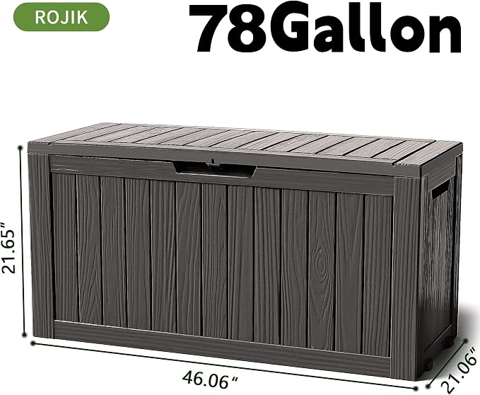 ROJIK Outdoor Storage Housing Deck Box - Image 2