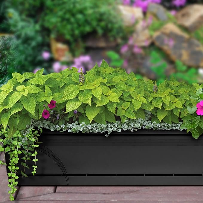Southern Patio 36 Inch Rectangular Indoor Outdoor Medallion Hanging Windowsill - Image 5