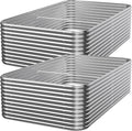 2 PCS Tall 8x4x1.5ft Galvanized Raised Garden Bed Outdoor, Metal Garden Bed by Mostmahes