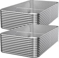 2 PCS Tall 8x3ft Galvanized Raised Garden Bed Outdoor, Metal Garden Bed by Mostmahes