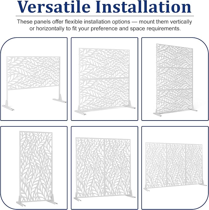 Outdoor Privacy Screen, Freestanding Privacy Fence Panels - Image 5