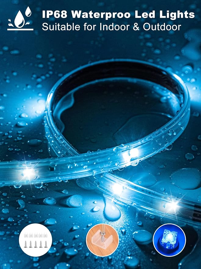 100ft Outdoor Led Strip Lights Waterproof, Ip68 Outside Led Light Strip - Image 2