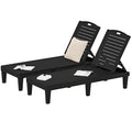 DWVO Outdoor Plastic Chaise Lounger, Poolside Lounge Chair w/5-Position by DWVO