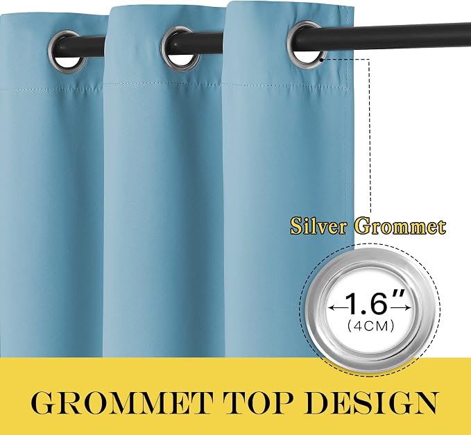 NICETOWN Blackout Patio Curtains 100 x 144 Inches Long - Image 6