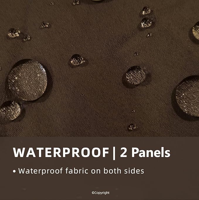 Water Proof Outside Curtains W52 x L72 - Image 2