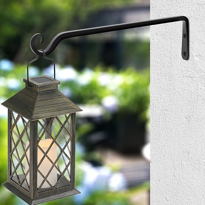 Gtongoko 2 Pack 15 Inch Plant Hangers Outdoor Metal, Plant Hooks - Image 6