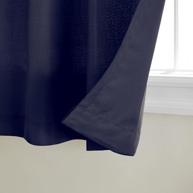 TOWN & COUNTRY BASICS Cabana Solid Heavyweight Indoor Outdoor Curtains - Image 2