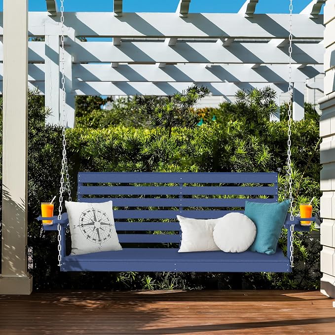Plawdlik Porch Swings, 2 Seat Patio Chair - Image 3