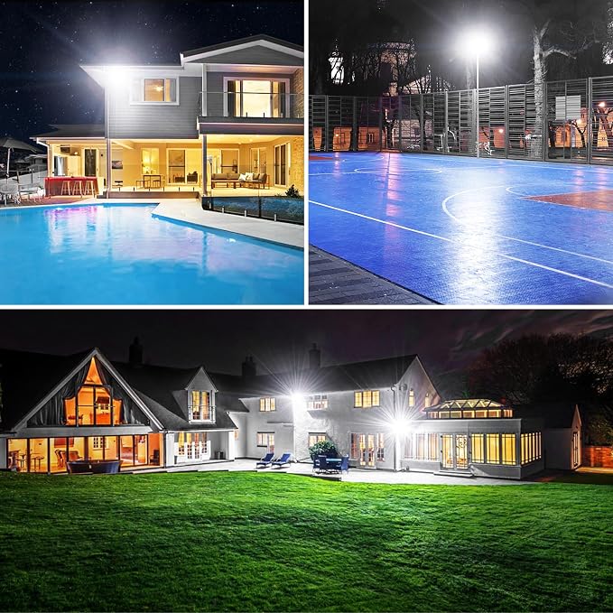 Onforu 120W LED Flood Light Outdoor, 12000LM Security Lights, IP66 Waterproof - Image 9