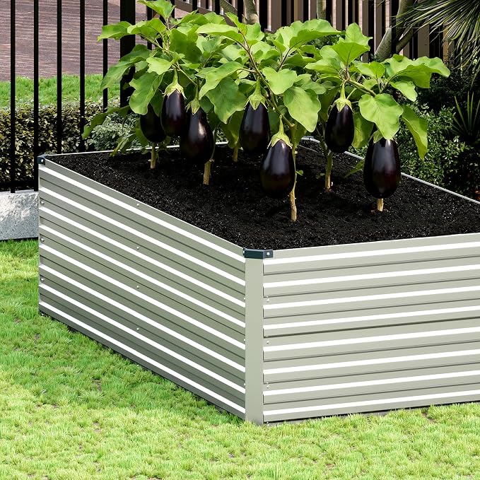 Vengarus 6x3x2FT Galvanized Raised Garden Bed Kit, Deep Root Planter Box - Image 5