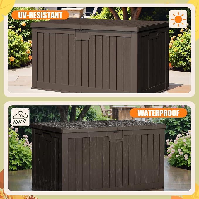 Devoko 240 Gallon Double-Wall Deck Box - Image 4