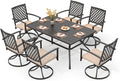 PHI VILLA 7 Pieces Outdoor Dining Set by PHIVILLAThepioneerofcomfortablehouseholdsupplies