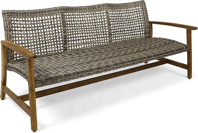 Christopher Knight Home Marcia Outdoor Wood Sofa, 75.50 x 31.00 x 31.50 - Image 8