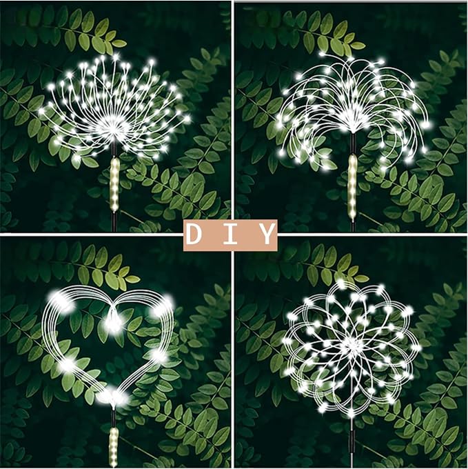 Garden Decor Solar Lights Outdoor, 155LED 8 lighting modes pole light - Image 5
