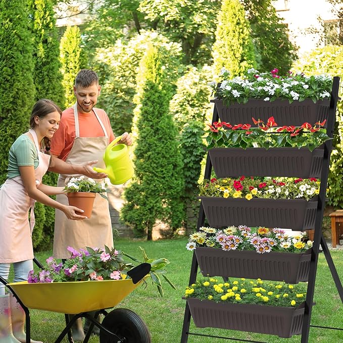 TOREVSIOR 5-Tier Vertical Raised Garden Bed, Vertical Garden Planter - Image 6