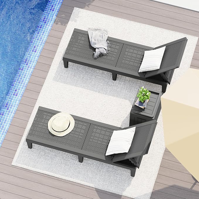 Greesum Outdoor Patio Chaise Chair - Image 2