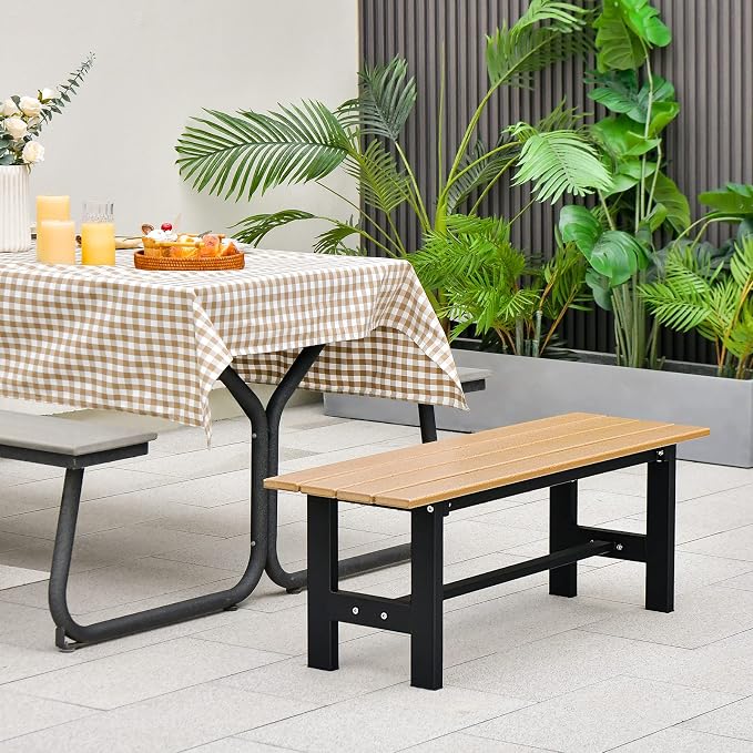 Giantex 2-Person Outdoor Bench Seat - Image 4