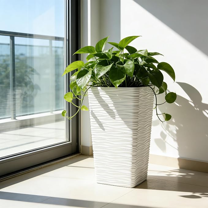 Worth Garden 22" Tall Planters Set of 2 - Image 3