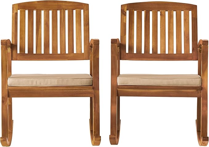 Christopher Knight Home Selma Acacia Rocking Chairs by ChristopherKnightHome