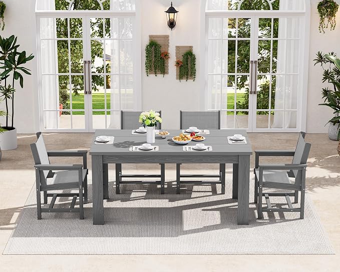 SERWALL 5 Piece Outdoor Dining Table Sets by SERWALL