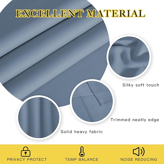 NICETOWN Patio Blackout Curtain Panels - Image 2