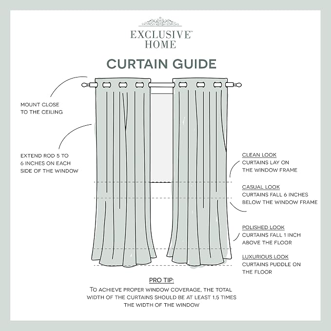 Exclusive Home Canopy Stripe Indoor/Outdoor Grommet Top Curtain Panel, Teal / - Image 8