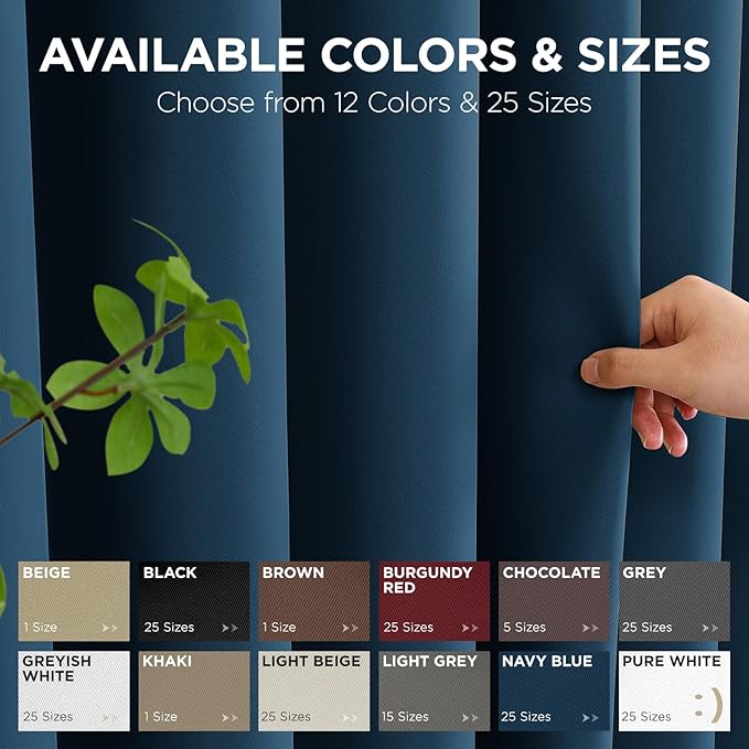 Joydeco Blackout Door Curtain for Doorway Privacy 78 Inches Long, Grommet - Image 7