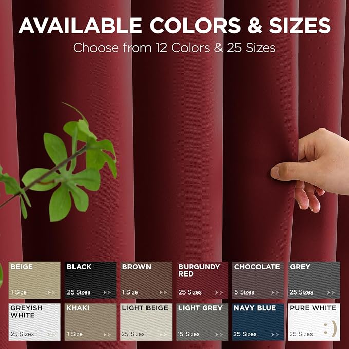 Joydeco Blackout Door Curtain for Doorway Privacy 108 Inches Long, Grommet - Image 7