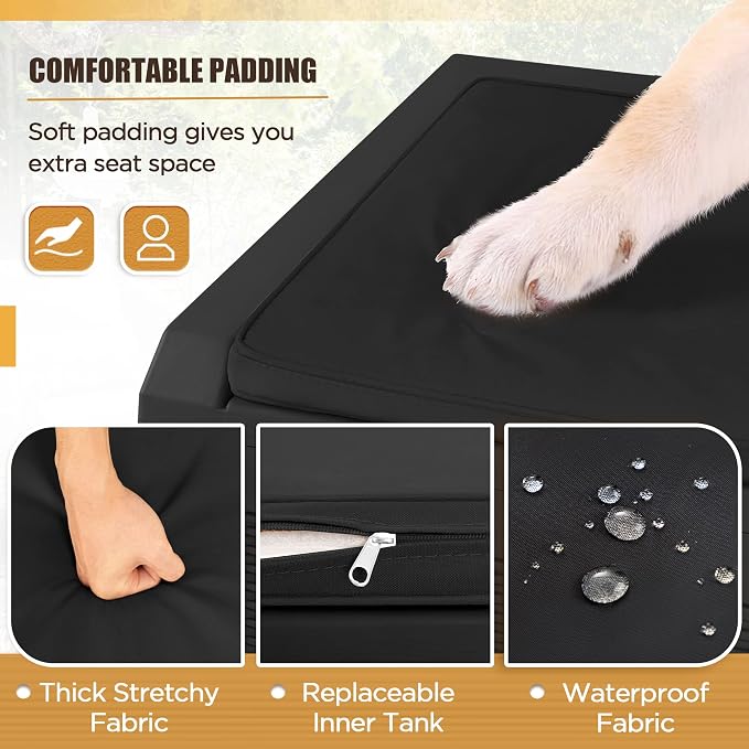 Devoko 100 Gallon Waterproof Large Resin Deck Box Outdoor Storage Box Indoor - Image 5