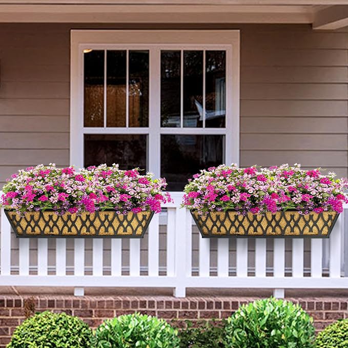 4 Pack 24 Inch Window Boxes Planters - Image 2