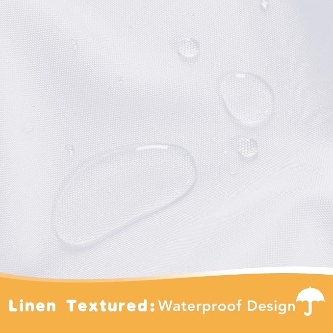 HolidayIdeas White Outdoor Curtains - Image 2