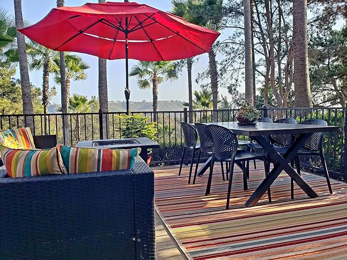 2xhome Set of 3 Patio Dining Chairs | Modern Stackable Outdoor Pool Side Chair - Image 2