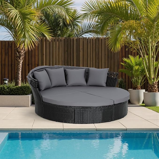 Incbruce Patio Round Daybed - Image 3