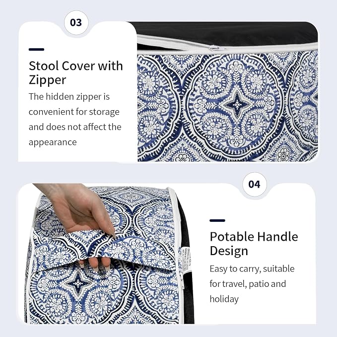 Inflatable Ottoman Stool D31 xH14 - Image 5
