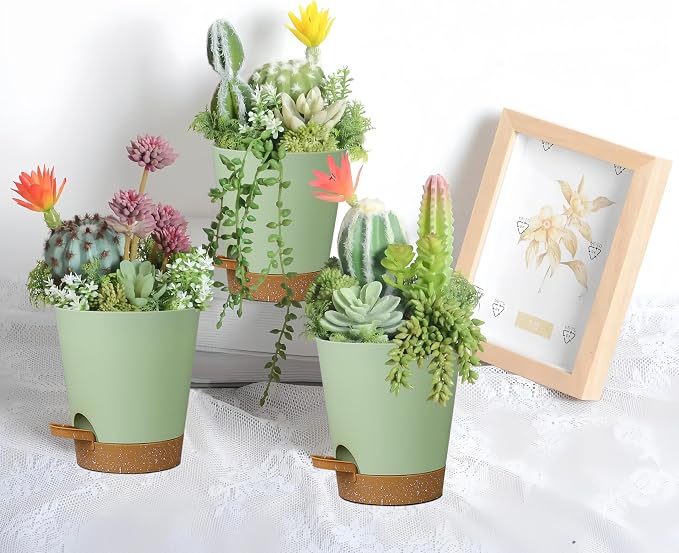 12 Pack 4 Inch Self Watering Plant Pots - Image 6