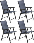 Yaheetech Outdoor Patio Chairs Set of 4, Portable Dining Chairs by Yaheetech