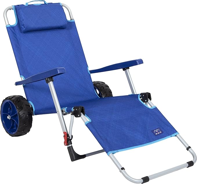 Mac Sports Beach Day Foldable Chaise Lounge Chair by MacSports