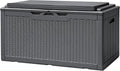Devoko 100 Gallon Deck Box, Waterproof Resin Outdoor Storage Box by DEVOKO