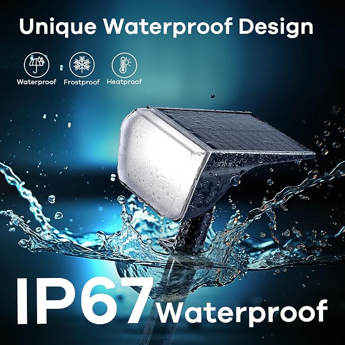 Linkind Solar Spot Lights Outdoor Waterproof IP67, 60 LED Solar Flood Lights - Image 6