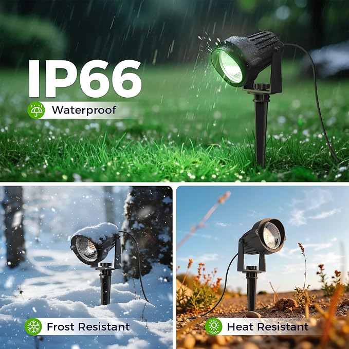 L LOHAS LED Green Spotlight Outdoor, Tree Spot Lights - Image 3