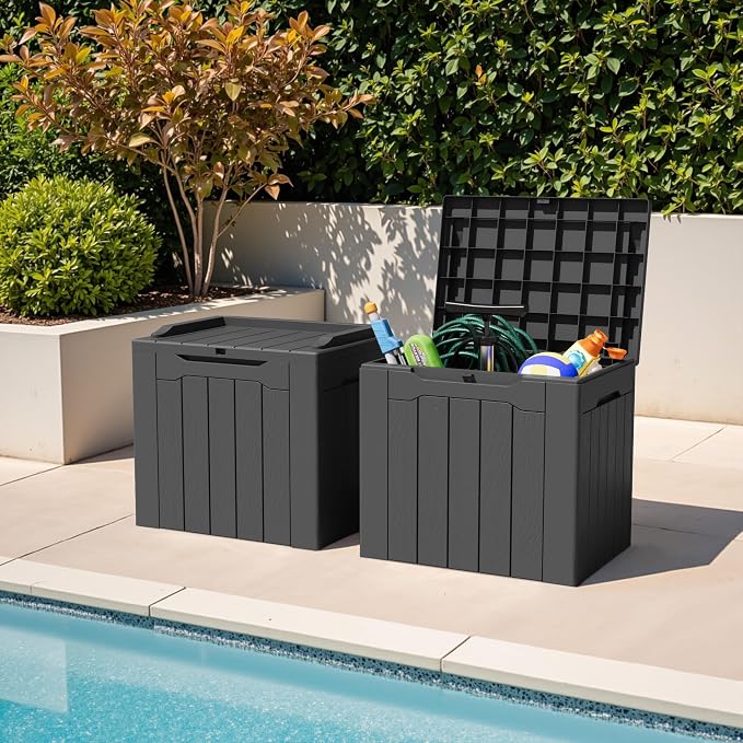 Greesum 31 Gallon Deck Box for Outside, All Weather Outdoor Storage Boxes for - Image 2