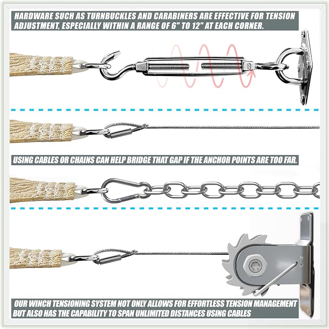 Amgo Custom Size 13' x 13' x 18.4' Sand Beige Right Triangle Sun Shade Sail - Image 2