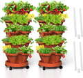 Strawberry Vertical Planters 2 Pack, 5 Tiered Stacking Tower Garden by Tectsia