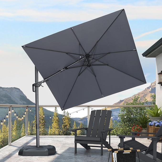 PURPLE LEAF 8' X 8' Tilting Patio Umbrella - Image 2