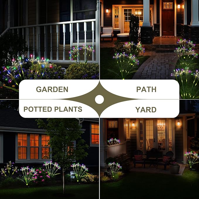 Garden Decor Solar Outdoor Lights, Waterproof Solar Powered Garden Decorative - Image 4