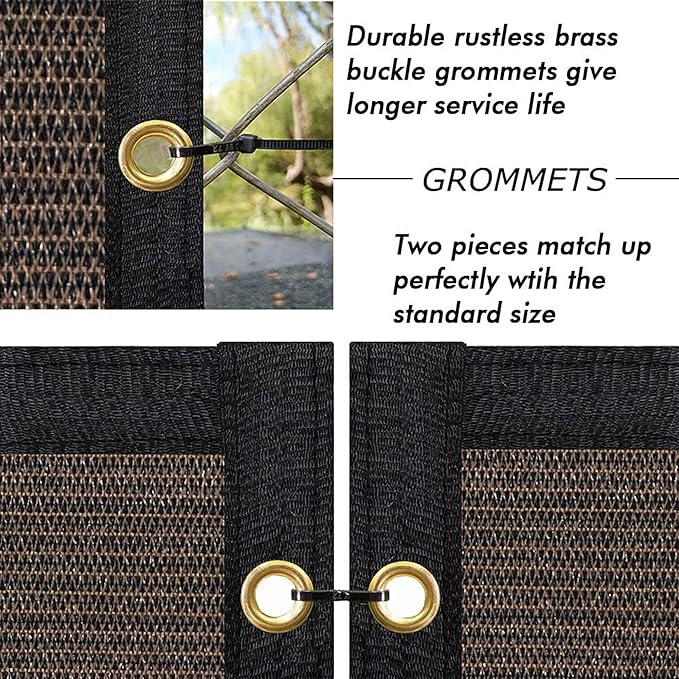 UPGRADE Privacy Fence Screen 5'x33' Brown Outdoor 90% Visibility Blockage 170 - Image 4