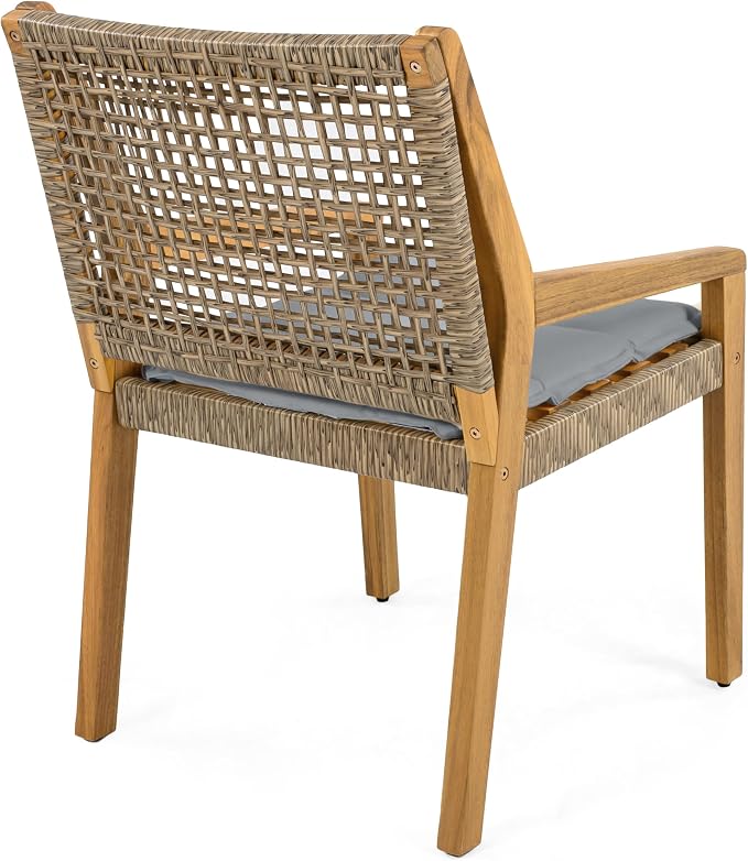 Christopher Knight Home Verle Wooden Patio Dining Set - Image 9