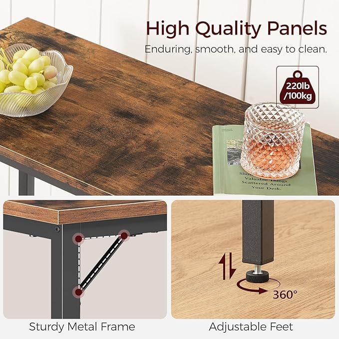 Narrow Bar Table, 63-Inch Pub Table - Image 5